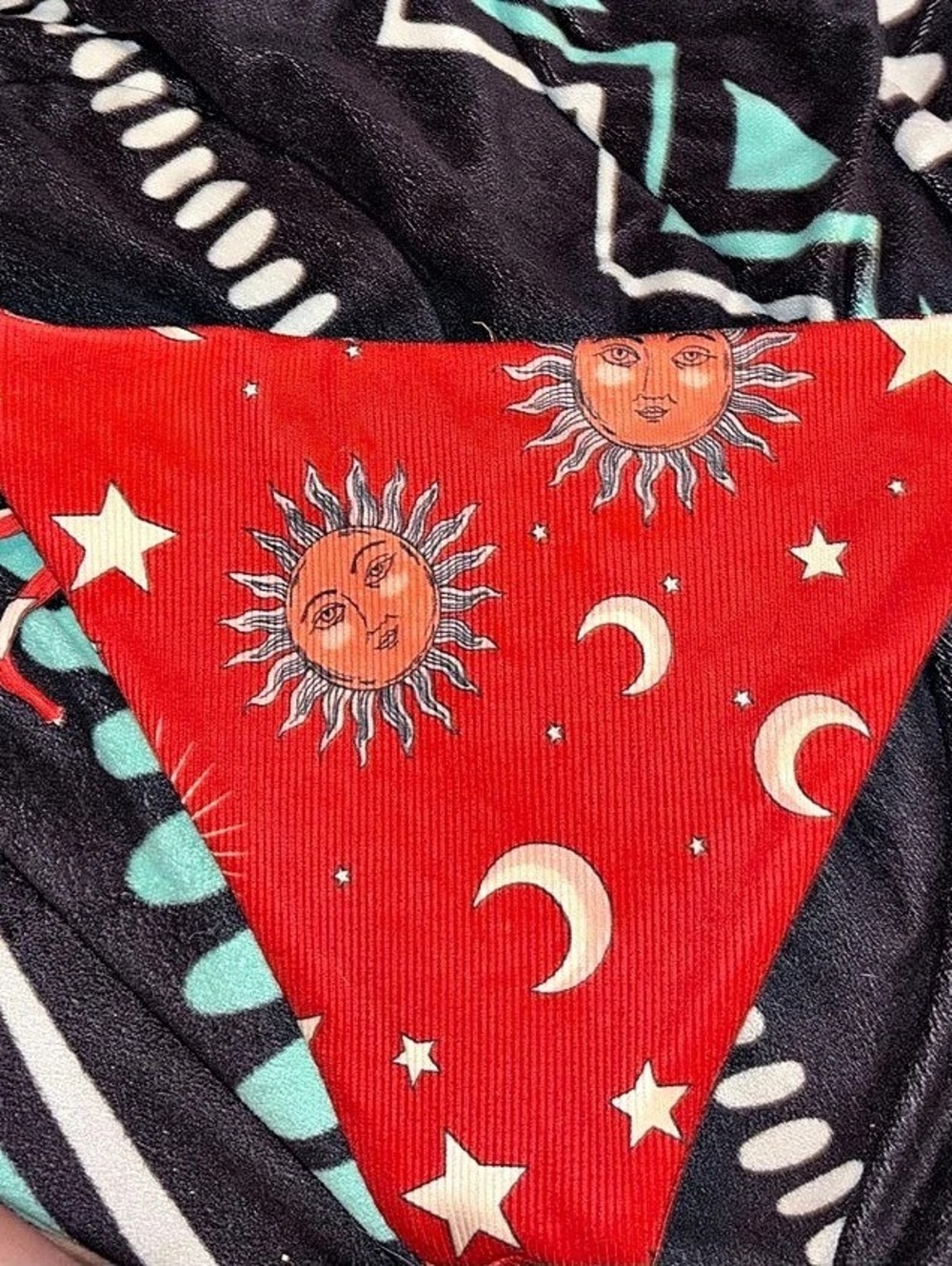 Sun and moon tie Bikini Bottom